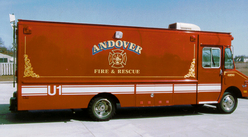 Andover Fire Dept. utility rig Gold Leaf and Reflective