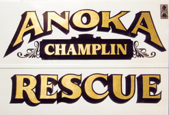 Anoka Champlin Fire Dept. Rescue rig 23k Gold Leaf