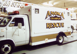 Anoka Champlin Fire Dept. Rescue 23k Gold Leaf