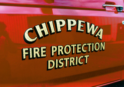 Chippewa Fire District Grass rig 23K Gold Leaf