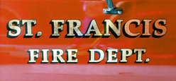 St. Francis Fire Dept. Signgold